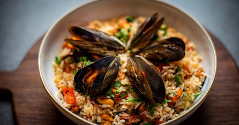 Receitas - Arroz de mexilhão